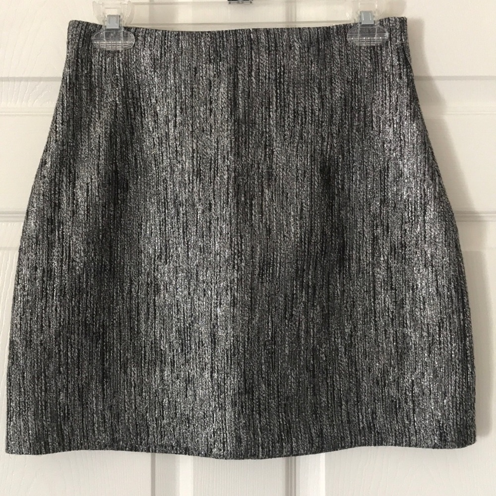 High waisted shimmery skirt
